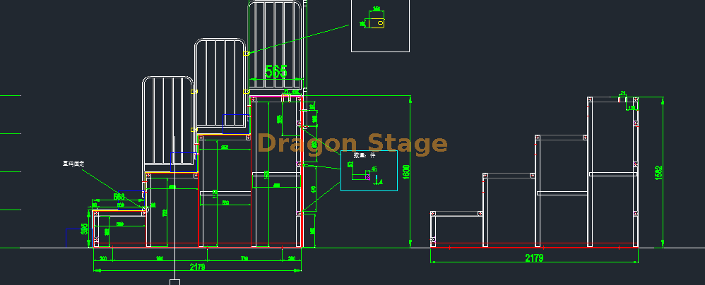 208 Audiences Steel And Aluminum Seating System drawing 208 جمهور رسم نظام المقاعد من الفولاذ والألمنيوم