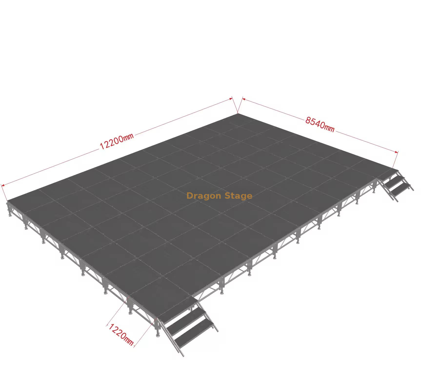 Stage Platform 12.2x8.54m منصة المسرح 12.2x8.54 م