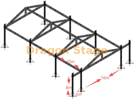 Middle East Event Roof Truss System نظام تروس سقف الحدث في الشرق الأوسط