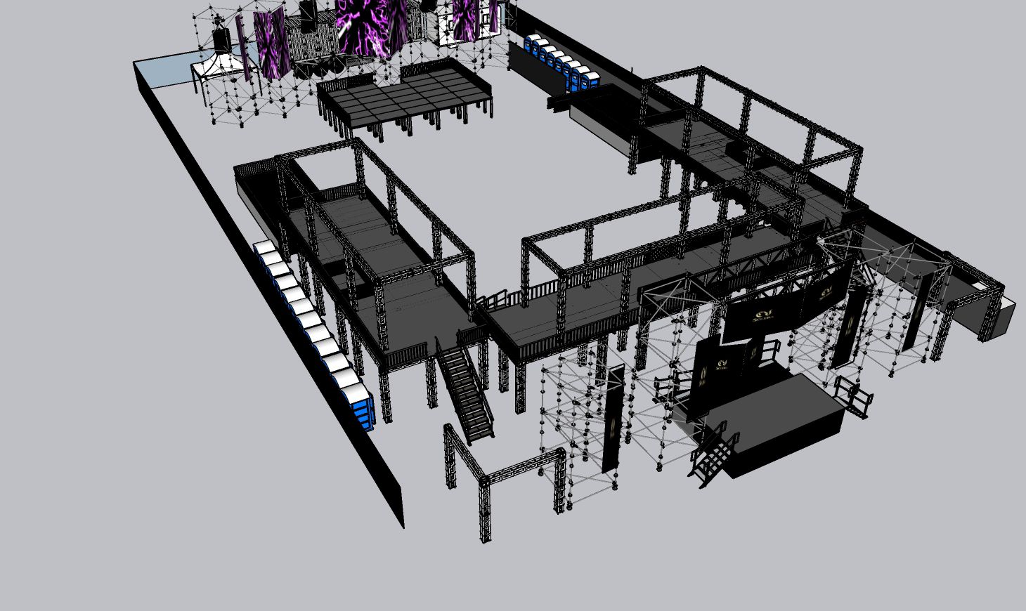 custom vip stage مرحلة كبار الشخصيات المخصصة
