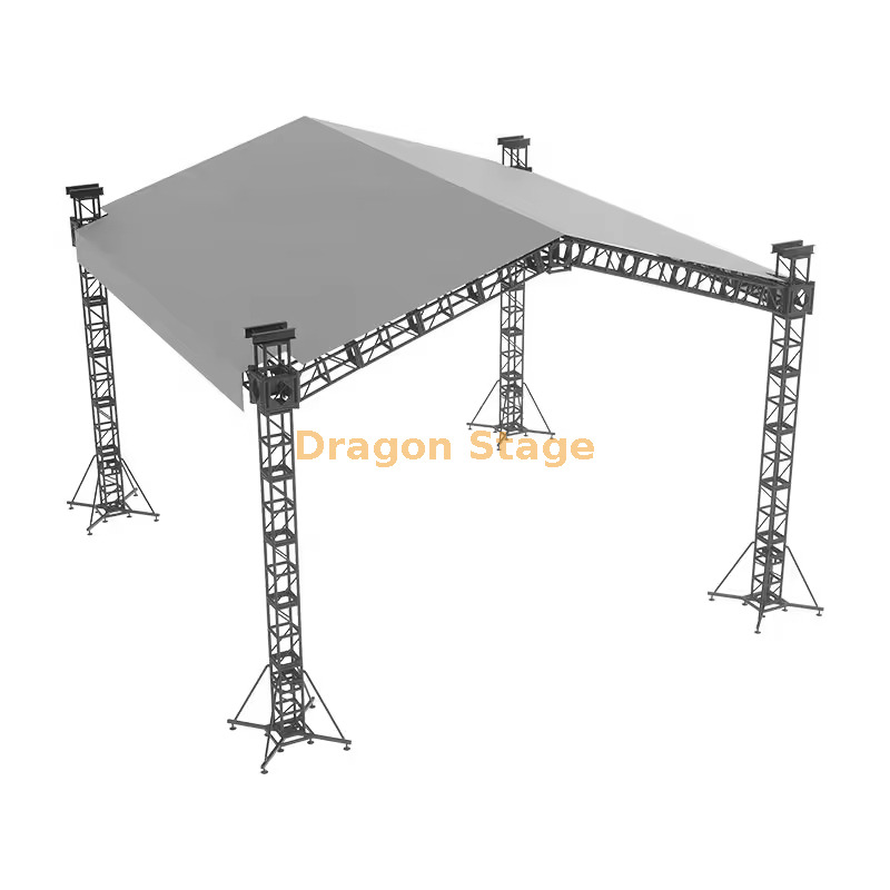 Alustage 8x8x6m Roof System for Outdoor Concert نظام سقف Alustage 8x8x6m للحفلات الموسيقية الخارجية