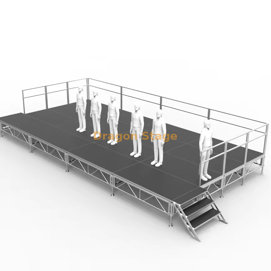 32x16ft Outdoor Aluminum Portable Stage مرحلة محمولة من الألومنيوم 32x16ff في الهواء الطلق