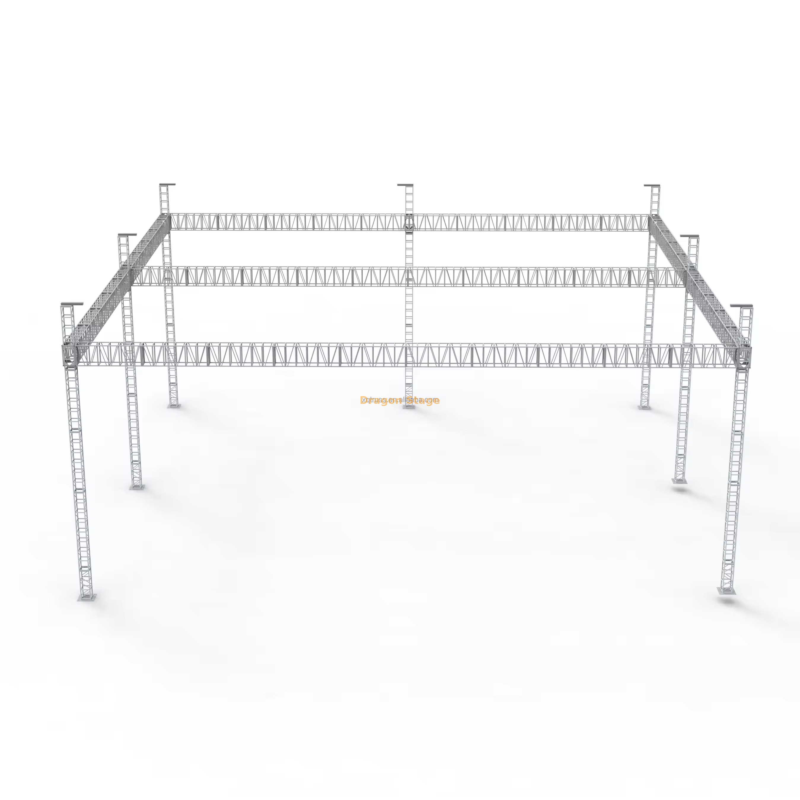 Manufacturer High Quality Cheap Professional Easy Frame Aluminum Studio Light Flat Roof Truss System 80x60ft (2) الشركة المصنعة عالية الجودة رخيصة المهنية سهلة الإطار الألومنيوم استوديو ضوء نظام تروس سقف مسطح 80x60ft (2)