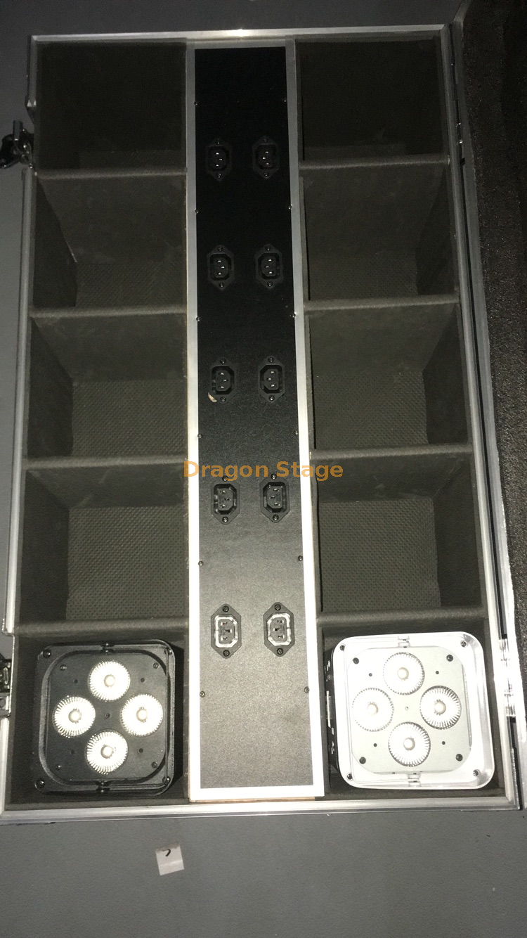 Wedding 6 Batteries Wireless WIFI Charging Washer Light 6 in 1 Full-color DMX Stage Cast Aluminum Remote Control LED Lamp (4) Wedding 6 بطاريات لاسلكية WIFI شحن غسالة ضوء 6 في 1 بالألوان الكاملة DMX المرحلة الألومنيوم المصبوب التحكم عن بعد LED مصباح (4)