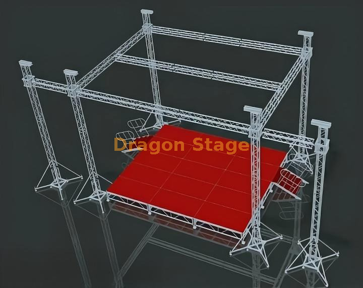 7x6x7m Professional Pro Audio Stage Roof System نظام سقف المسرح الصوتي الاحترافي مقاس 7 × 6 × 7 م