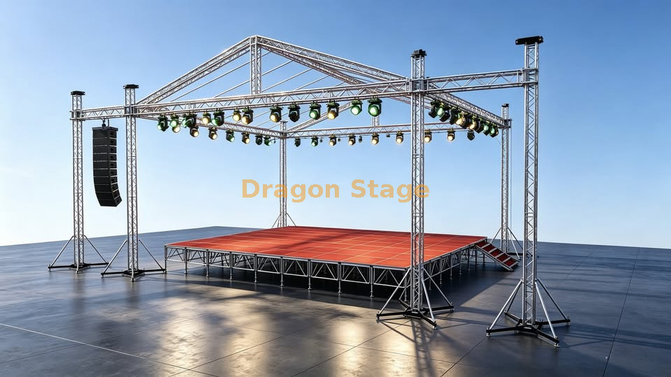 concert roof truss system نظام الجمالون سقف الحفل
