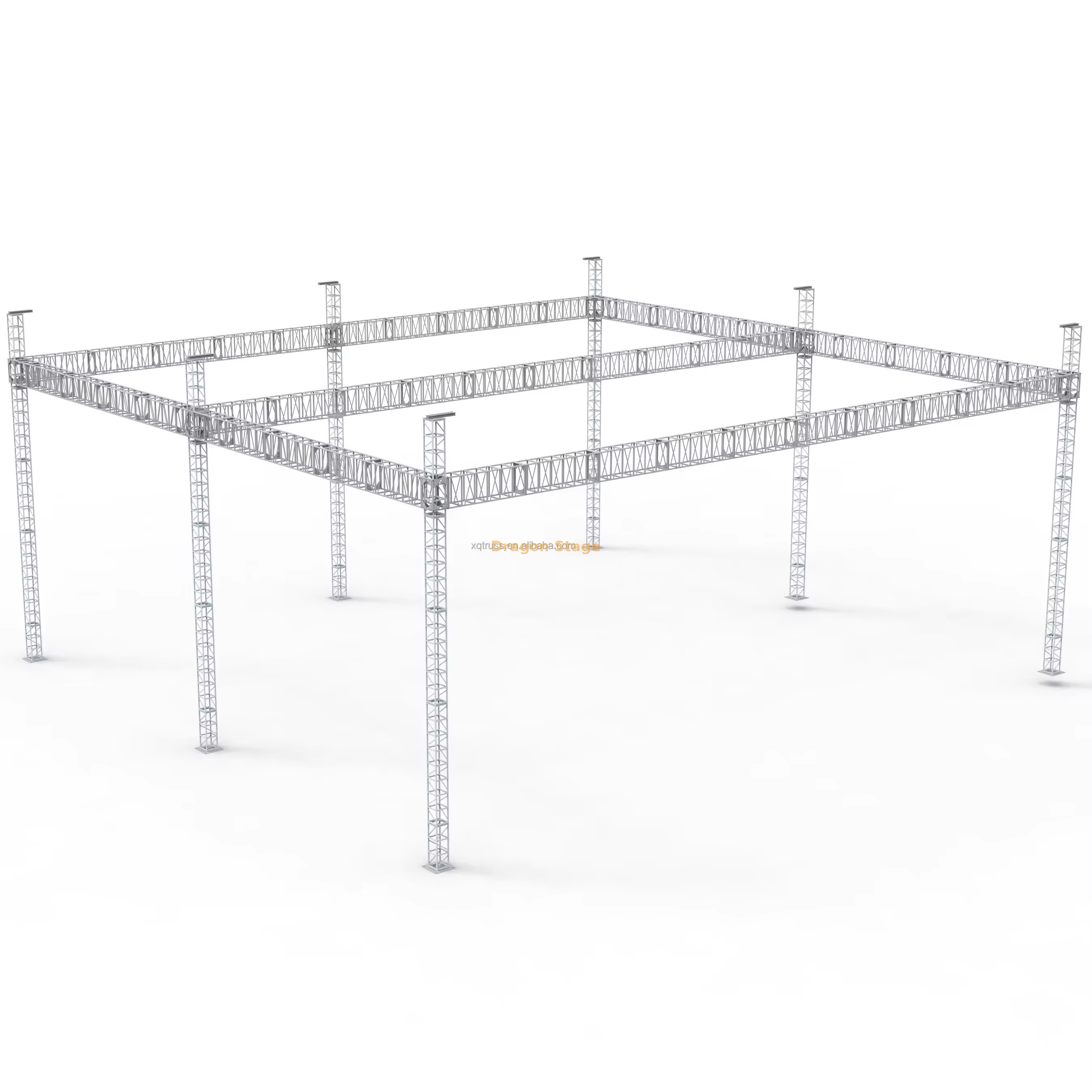 Manufacturer High Quality Cheap Professional Easy Frame Aluminum Studio Light Flat Roof Truss System 80x60ft (1) الشركة المصنعة عالية الجودة رخيصة المهنية سهلة الإطار الألومنيوم استوديو ضوء نظام تروس سقف مسطح 80x60ft (1)