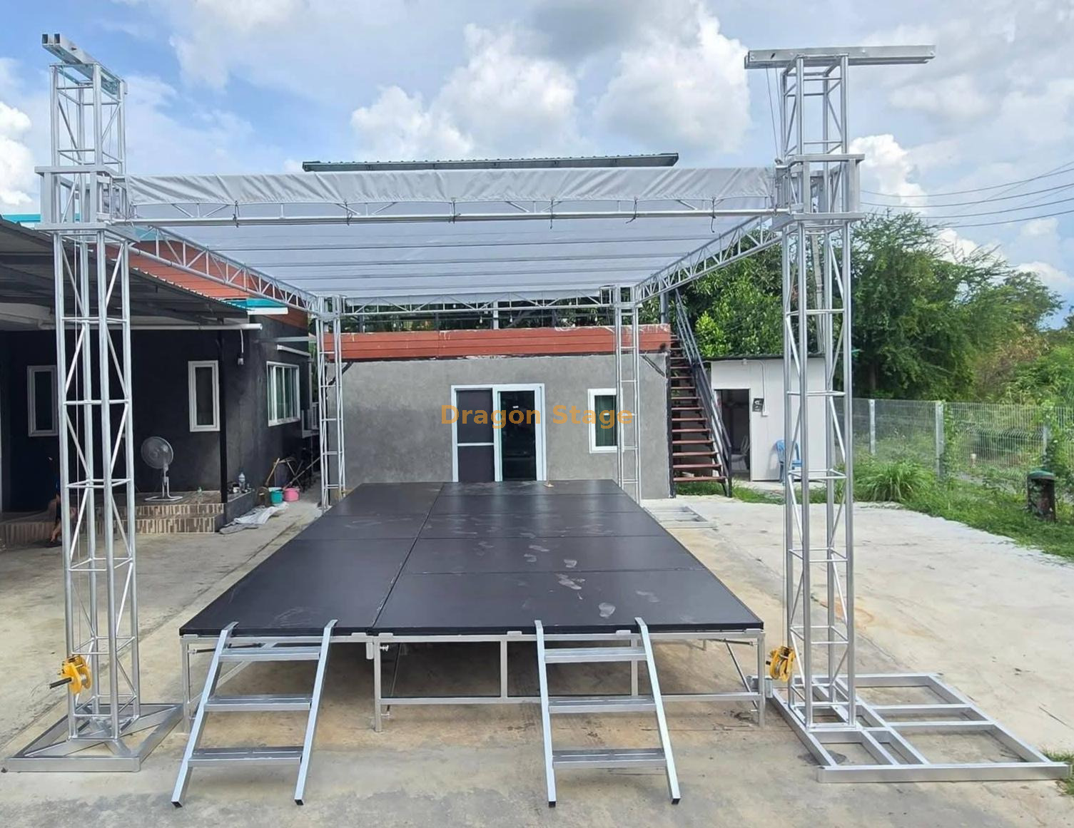 Flat Roof Truss System نظام تروس السقف المسطح