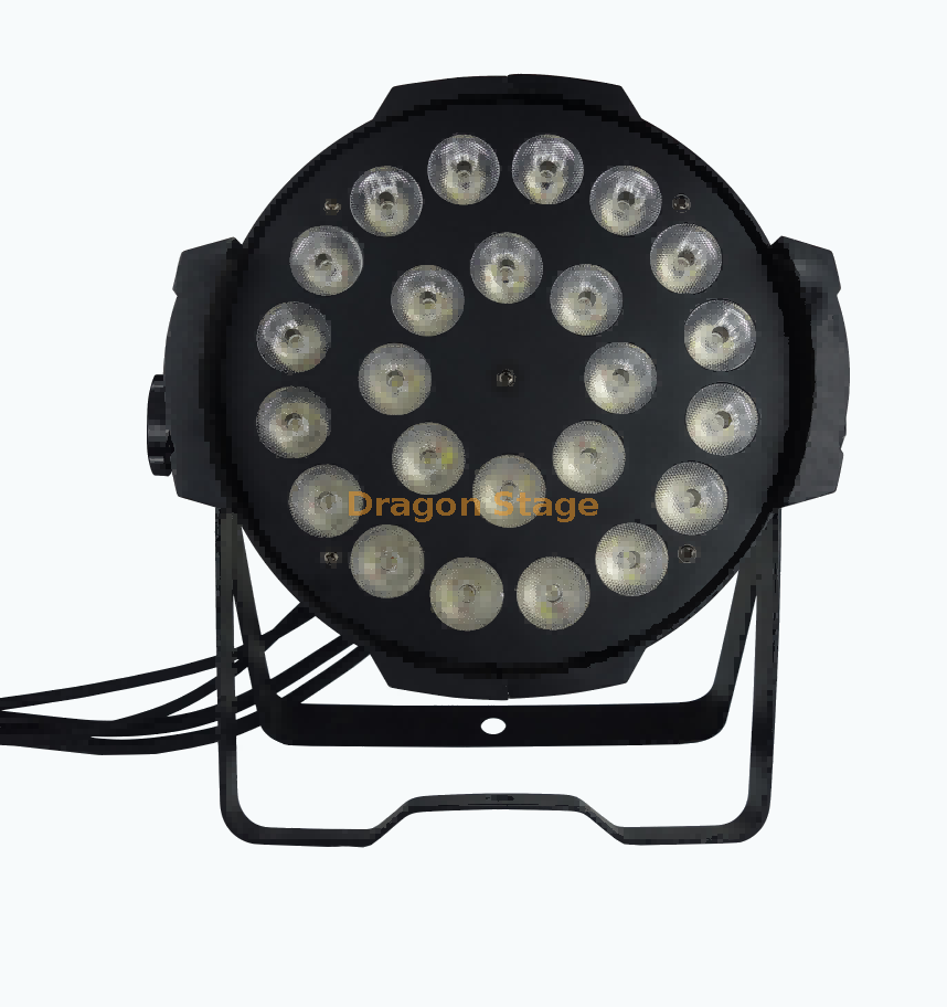 24 Beads Six-in-one Cast Aluminum Par Lights (3) 24 حبات ستة في واحد مصابيح الألومنيوم المصبوب (3)