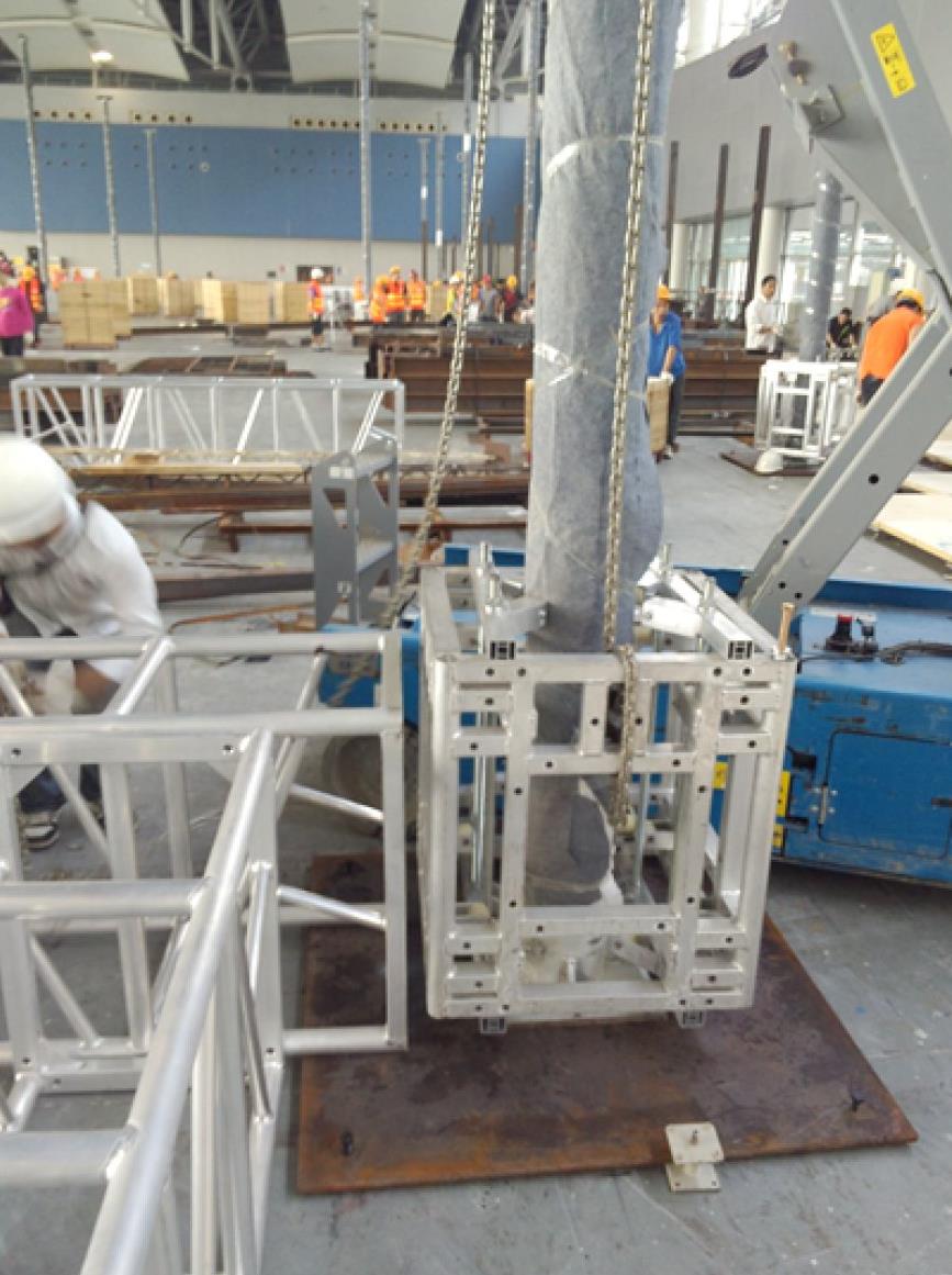 hoist the truss system رافعة نظام الجمالون