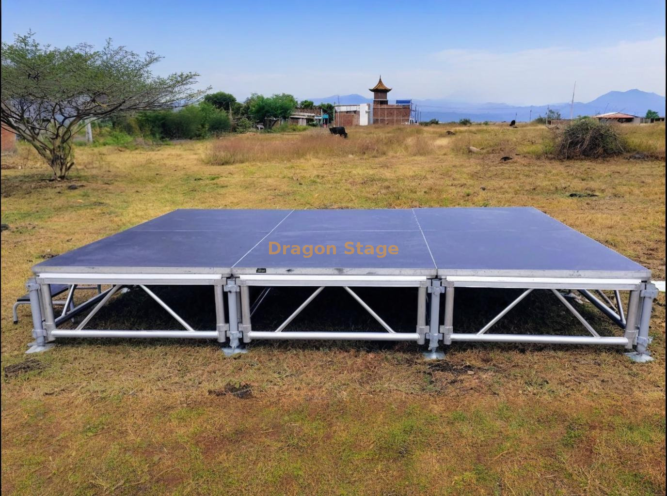 4x4ft Mobile Mini Stage Platform for Show 3.66x2.44m منصة مرحلة Mobile Mini 4x4ft لعرض 3.66x2.44m