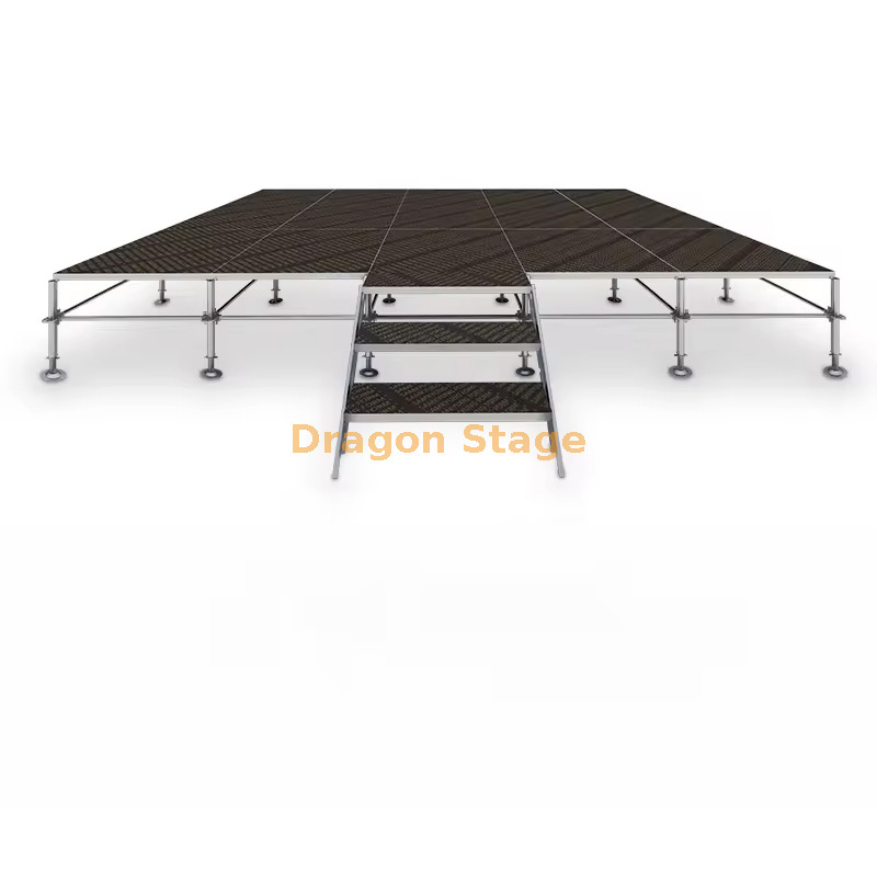 Steel Layer Stage System for Outdoor Wedding 6.1x4.88m نظام مرحلة الطبقة الصلب لحفل زفاف 6.1x4.88m
