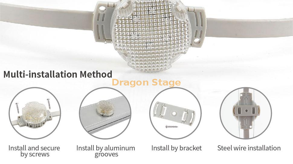 Waterproof IP68 LED RGB Point Light 40D (6) ماء IP68 LED RGB نقطة الضوء 40D (6)