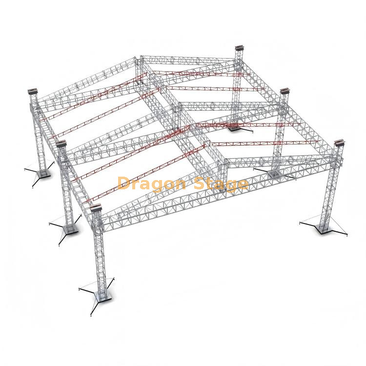 20x20x12m Stage Truss System Aluminum 20x20x12m مرحلة الجمالون نظام الألومنيوم