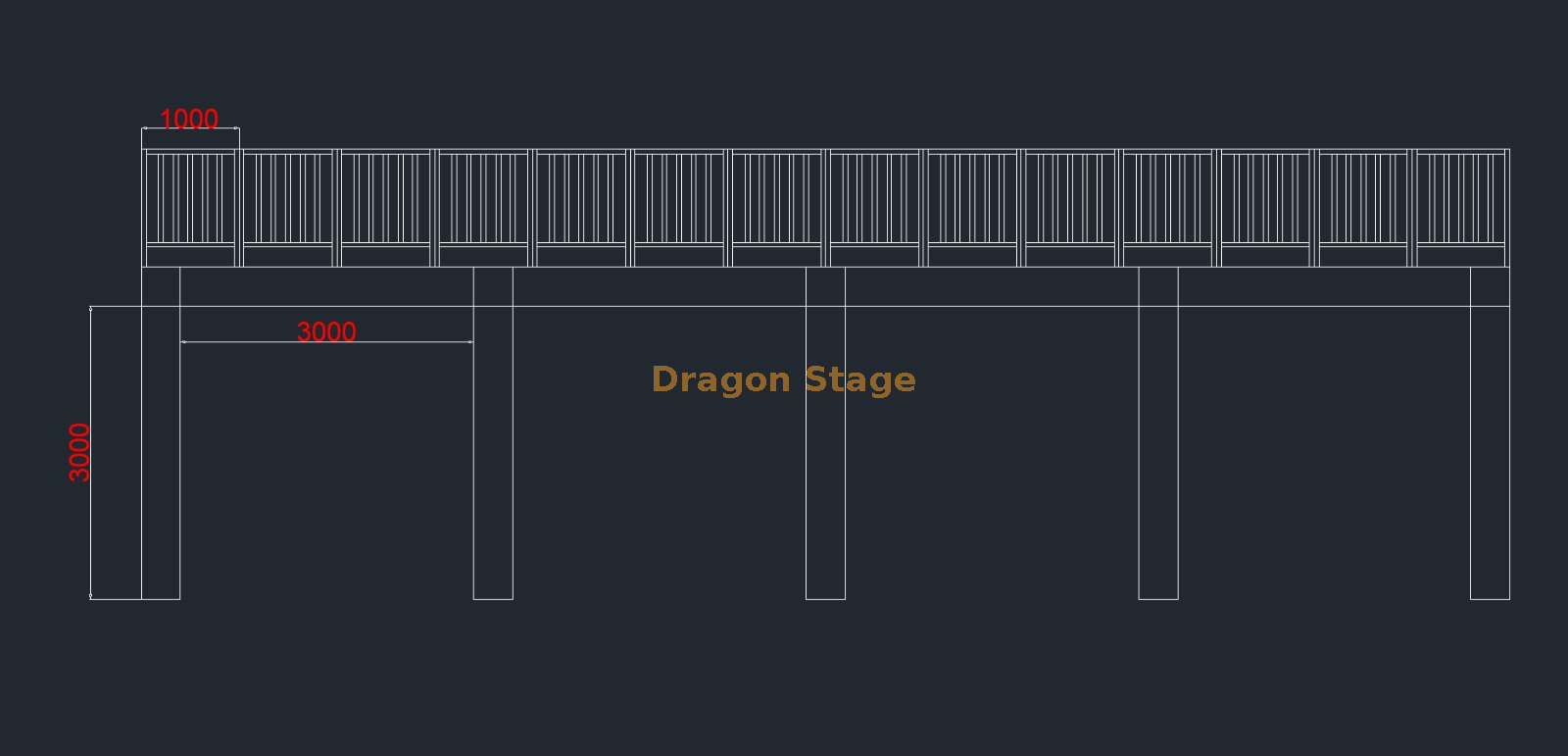 side view of vip stage منظر جانبي