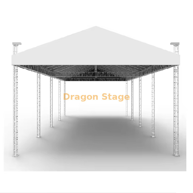 20mx40x9m Extra-Large Modular Aluminum Ground Support Truss Structure (3) هيكل تروس دعم أرضي كبير للغاية من الألومنيوم مقاس 20 م × 40 × 9 م (3)