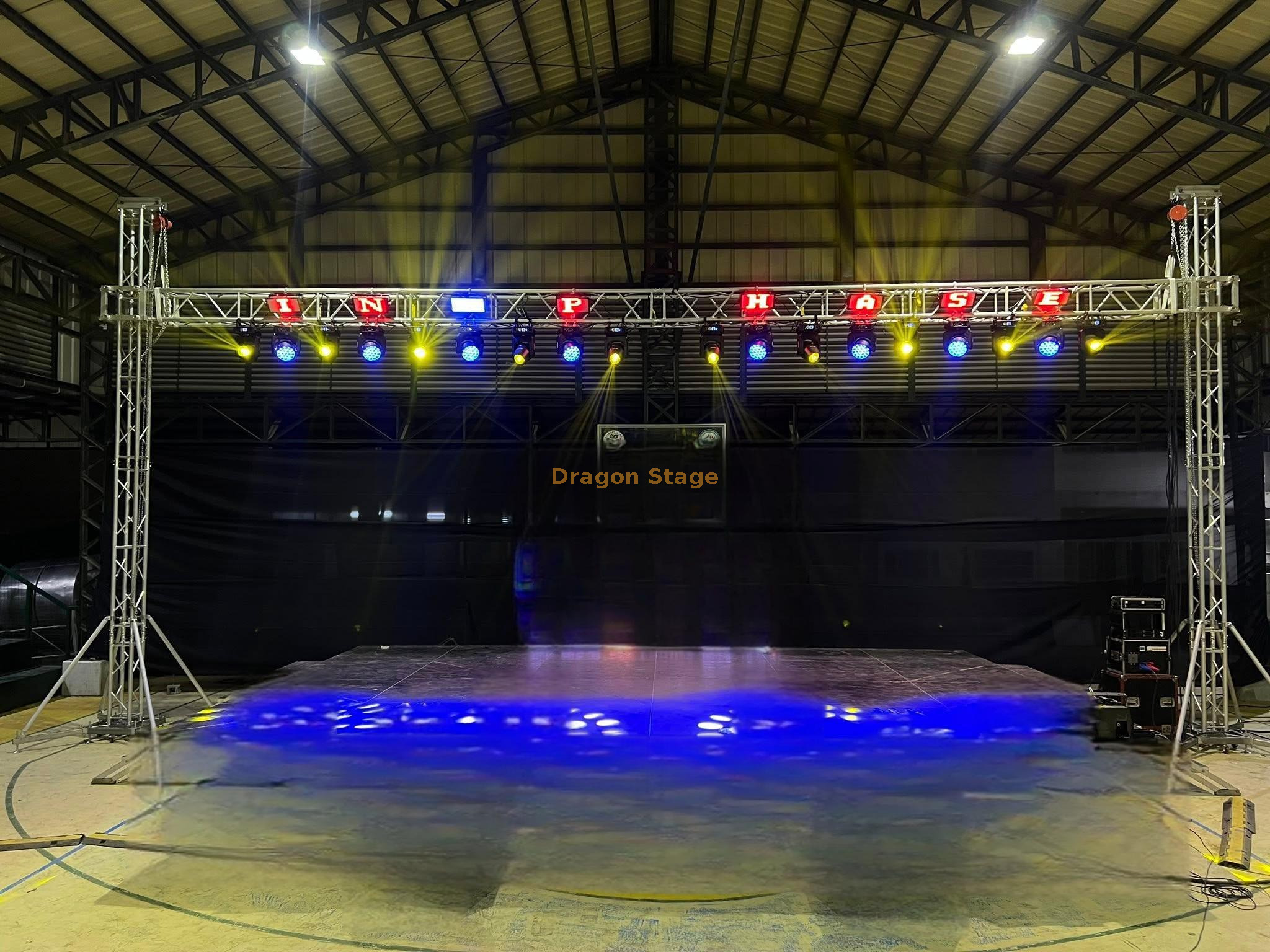 12x6m Gentry Goal Post Truss Lighting Stand موقف 12x6m جبل الأهداف بعد الجمالون