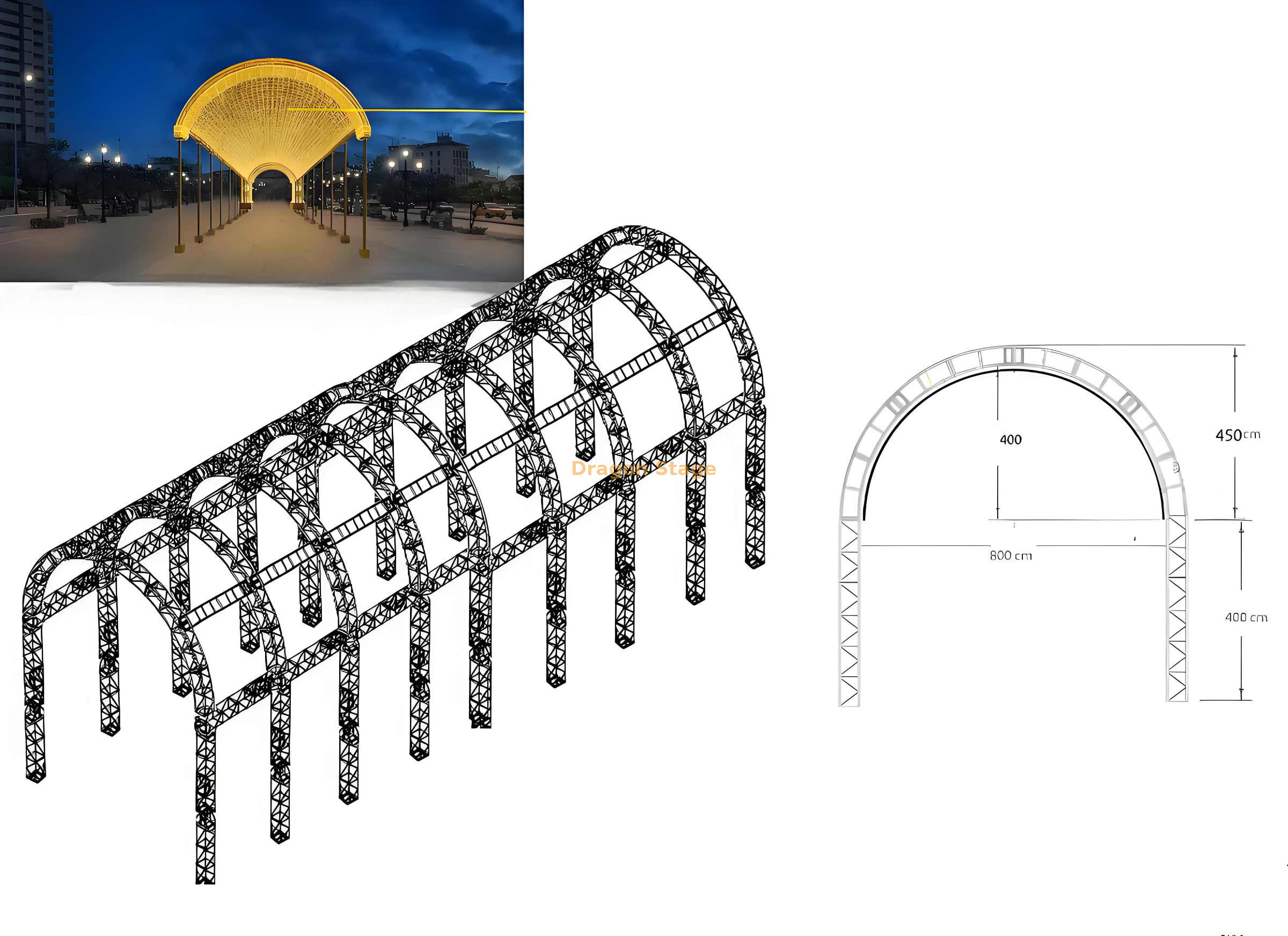 truss tunnel(1) نفق الجمالون (1)