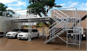 الألومنيوم المحمولة الحدث VIP Top Truss مع درج حالة 12x4x2m