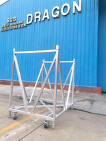 قابلة للطي قابلة للطي السلامة في السلامة موجو باريكايد دولي عربة الموسيقية على طراز العربة مع العجلات