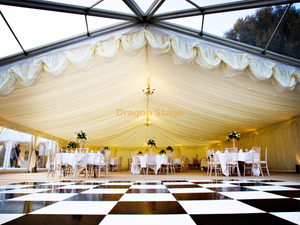 خيمة زفاف سرادق من الألمنيوم ذات سقف أبيض كبير في دبي عربية فاخرة 