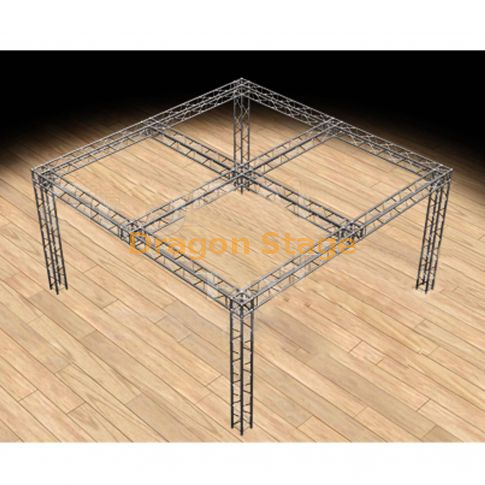 Global Truss 20'x20 'كشك المعرض التجاري / نظام العرض - Modular F34 Box Truss مع زوايا كتلة التقاطع العالمية والصليب المركزي