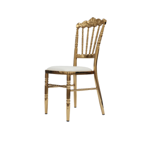 فندق الزفاف التجاري سبائك الألومنيوم كرسي من الخيزران حقيبة لينة كرسي نابليون في الهواء الطلق كرسي مأدبة الزفاف كرسي القلعة القديمة