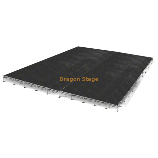 نظام مسرح ألمنيوم معياري مقاس 40 × 40 قدمًا مع أرجل قابلة للتعديل