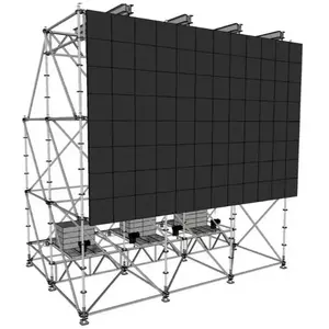 نظام Ringlock مقاس 6x4x6m لشاشة LED مقاس 6x4m مع 4 أقسام علوية و3 كوابح مياه