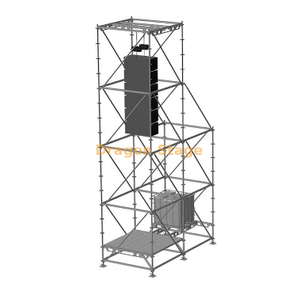 نظام البرج المعلق بمصفوفة Ringlock Line مقاس 2 × 4 × 8 م مع برج الصابورة المساعد