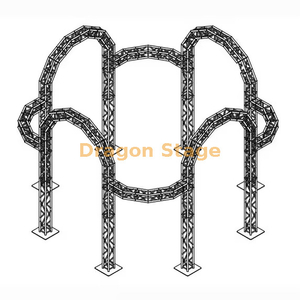 نظام عرض تروس منحني متعدد الأقواس (هيكل تروس عمود المرمى الدائري من الألومنيوم)