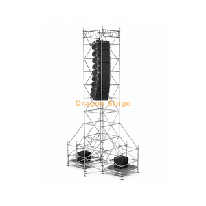 برج معلق بمصفوفة Ringlock Line مقاس 2 × 2 × 11 م مع منصات صابورة مزدوجة