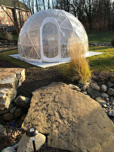 الشتاء في الهواء الطلق قبة منزل للماء PVC غطاء خيمة قبة glamping الجيوديسية