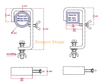 STEEL Stage Light Clamp كماشة إزالة رف شحن المرفأ