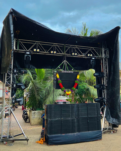 نظام تروس إضاءة الألومنيوم تروس سقف المرحلة الخارجية مع غطاء PVC