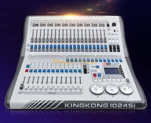 King Kong 1024SI الصوت والضوء التعتيم المتزامن ضوء المرحلة تظهر كاملة وحدة التحكم الصينية فيديو التدريس King Kong 1024SI Console - Flightcase