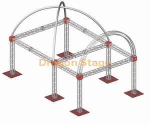 معرض الألومنيوم المعرض التجاري تروس عرض 6x9x3m 