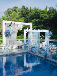 بوابة الألومنيوم المحمولة حمام السباحة كيت بوابة لحضور حفل زفاف