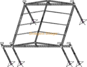 تروس ألومنيوم متنقل للحفلات 9x8x8.5 سم