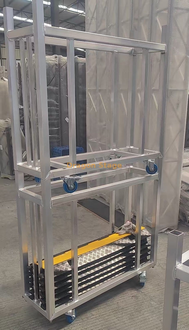 عربة منحدر الكابلات المصنوعة حسب الطلب من الألومنيوم / عربة مناولة المواد الصناعية المصنوعة من الألومنيوم