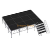4x4ft stage deck aluminium outdoor outdoor fodium مع 2 سلالم 4.88x3.66m