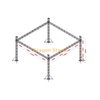 نظام تروس التثبيت الأرضي الاحترافي من الألومنيوم مقاس 12x12x8m (ارتفاع 8 أمتار)