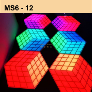 شاشة LED محمولة لمرحلة الرقص DJ Stage 3D Magic Cube MS6-12