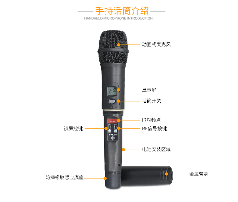 المهنية KTV قاعة المؤتمرات أداء المرحلة طوق مشبك يرتدي ميكروفون U- الجزء اللاسلكي واحد إلى اثنين من الميكروفون home2 (1)