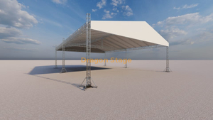 مخصص في الهواء الطلق الوقوف خيمة تروس مع سقف 30x15x5m