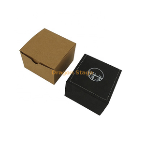 صندوق خشبي مصنع مخصص OEM شعار مخصص هدية صغيرة رخيصة Pu Leather Watch Box