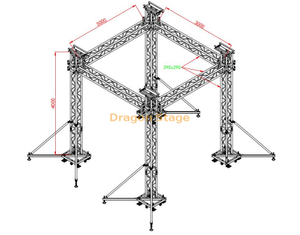 تروس نظام عرض أضواء تروس الحدث للبيع 3x3x4m