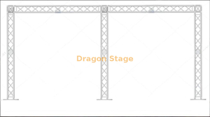 خلفية حفل زفاف الألومنيوم حامل الجمالون 6x3m