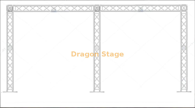 خلفية حفل زفاف الألومنيوم حامل الجمالون 6x3m
