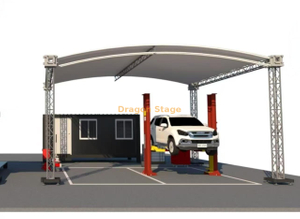 جمالون سقف الألومنيوم لمواقف السيارات